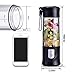 Portable blender, Mini Fruit Juicer Cup, Personal Small Electric Juice Mixer Machine with USB Rechargeable 4000mAh Battery Powered 420ML Travel Bottle (Black)