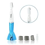 Eyebrow Trimmer,T-Antrix Women Shaver,Electric Precision Trimmer,Cordless Hair Razor Remover for Eyebrow Nose Ear Bikini Area Legs Armpit Body Face with Comb Head