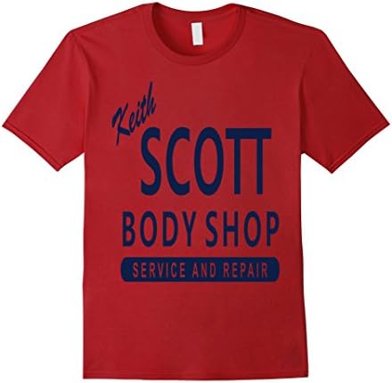 Mens Scott Body Shop Tshirt Medium Cranberry