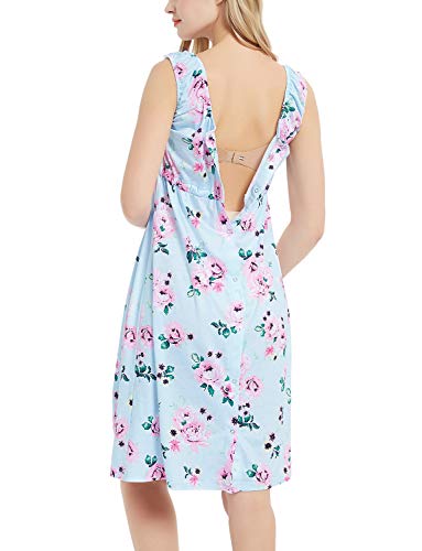 GINKANA Labor/Delivery/Nursing Hospital Gown Maternity - The Perfect for Maternity Hospital Nursing