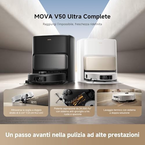 V50 Ultra Robot aspirapolvere, bianco