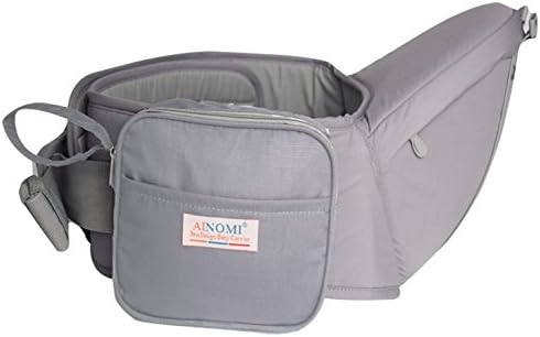 Waist Hip Seat for Baby Infant Seat Carrier Outdoor Seat Support Soft Breathable Seat Carrier for Baby Kids -Grey