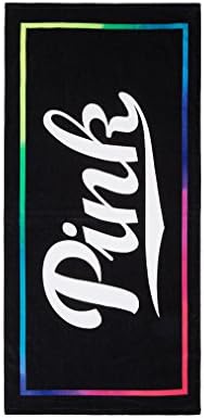 Victoria's Secret PINK Plush Beach Towel - Black Neon