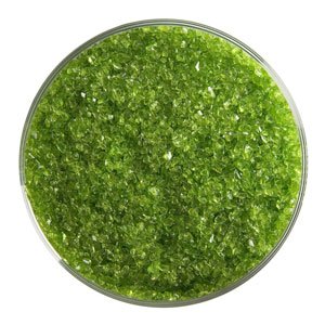 5 Oz Spring Green Transparent Medium Frit - 90 Coe