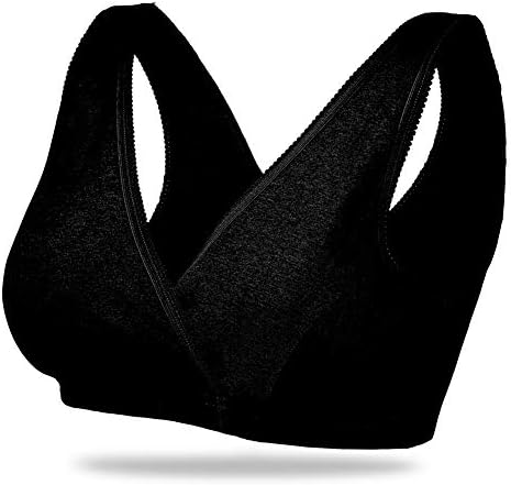 BllattaWomens Cotton Nursing Bra Sleep Tank for Breastfeeding and Maternity (3Pack / 4Pack) (L/LL=(Mark LL), Black)