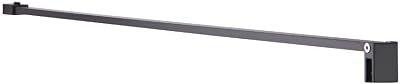 Milano Nero Black Wet Room Shower Screen Support Bar 1000mm Aluminium Matte
