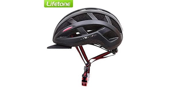 Rosy Lifetone Bike Helmet Cycling Mtb Road Integrally Molded With Led Rear Light Helmet Outdoor Sport Anti Collision Bicycle Helmets Amazon Com Au Electronics