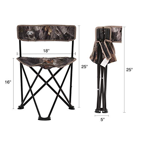 REDCAMP 2Pack Tripod Hunting Chairs for Blinds, Portable Folding