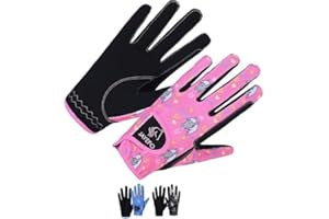 Jayefo Kids Equestrian Horse Riding Gloves Kids Youth Children Horseback Gardening Bike Outdoor Soccer Girls Riding Sports