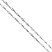 AmyRT Jewelry 2mm Titanium Steel Silver Singapore Chain Necklaces for Women 16 to 30 in