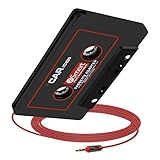 Car Cassette Adapter for Smart Phone,Creativecase Car Audio 3.5mm Stereo Plug,Aux Cassette Adapter Compatible with iPhone/Android phone/MP3/MP4/CD/MD/PC(Black)
