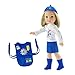 Emily Rose 14 Inch Fashion Doll Clothes - 5 PC Daisy Girl Scout Uniform Halloween Costume for 14
