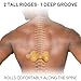 Body Back 2-in-1 Wood Back Roller & Knobber, Deep Tissue Massager & Muscle Roller, Wood Therapy Massage Tool (5 inch)
