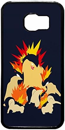 Cyndaquil - Quilava - Typhlosion Case (Device Samsung Galaxy S6) / Color Black Rubber