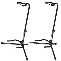 On Stage XCG4 Black Tripod Guitar Stand, 2 Pack
