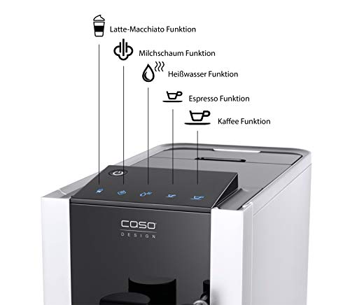 CASO Café Crema One - Design Kaffeevollautomat, innovatives Heizsystem, extra leises Edelstahl-Kegelmahlwerk, für… – Bild 5