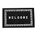 SM SunniMix 1:12 Scale Welcome Floor Covering Rugs Door Mat for Dolls House Miniature Room Decoration - Black