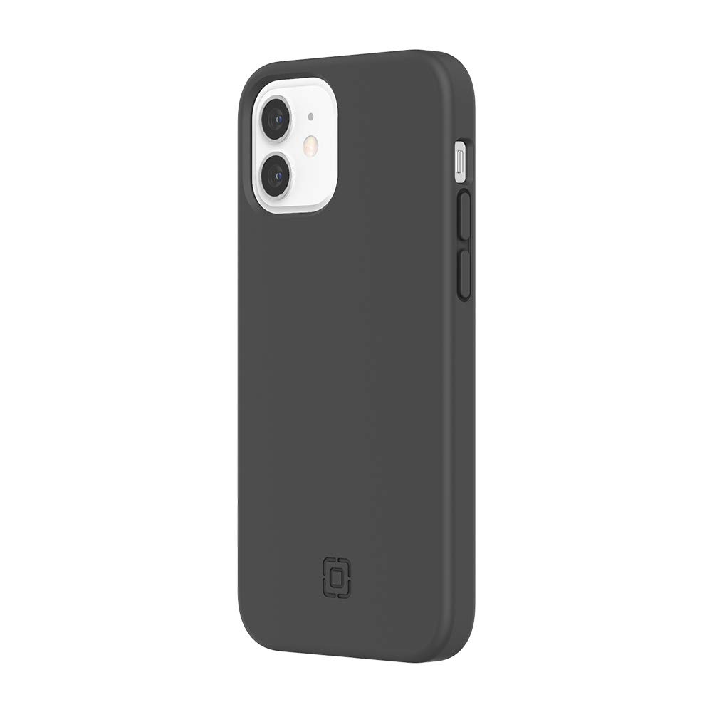 Incipio Organicore Case Compatible with iPhone 12/12 Pro (6.1 Inches) [Compostable & Plant-Based Materials] I 2.4 m Drop Resistant I Qi Compatible Cover I Shockproof Mobile Phone Case Black