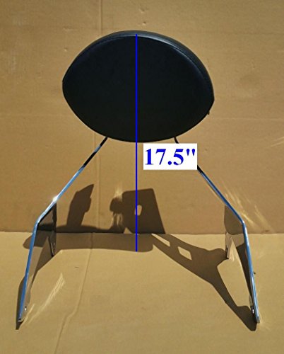 Y46 YAMAHA RAIDER SCL FIXED MOUNT PASSENGER BACKREST & CUSTOM PAD CHROME