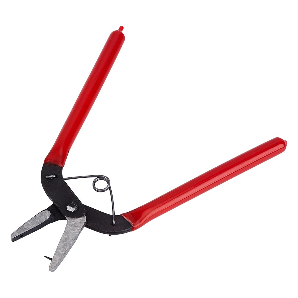 PH PandaHall Jewellery Hole Punch Plier, Round Hole Puncher Tool Jewellery Pliers Craft Leather Hole-Punching Handed Tool for Belt, Leather Strap, Tag Making Eyelet Pliers, 155x85x11mm, Pin: 1mm