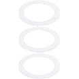 PATIKIL 3.98" ID 5.51" OD Goof Rings for Recessed Light, 3 Pack Matte White Goof Metal Trim Ring Lighting Fixture for Ceiling Wall Recessed Can Downlights