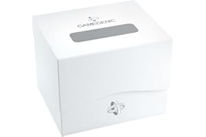 Gamegenic Side Holder 100+ XL Casual Deck Box | Double-Sleeved Card Storage with Flex Card Divider | Premium Card Protector | Cobra Neck Technology | Holds up to 100 Cards | White Color | Made