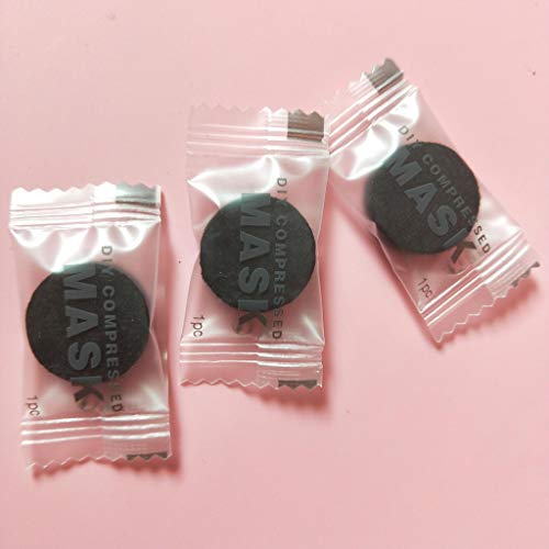 Compression Mask,Fheaven DIY Disposable Compressed Facial Mask Sheet Beauty Mask Paper Cotton Masque Mask (A) - Thumbnail 5