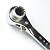 WellieSTR 1x Scaffolding Podger Ratchet Spanner Site Ratcheting Socket Wrench Tool 19mm/22mm silver White (Twelve Angle)