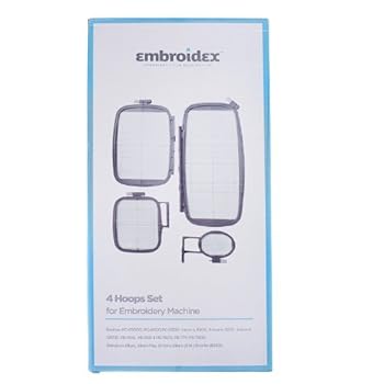 Embroidex Set of 4 Hoops for Brother