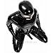 Latexinlove Sexy Full Body Black Mens Latex Catsuit with Condom and Ball