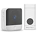 Hotec Wireless Doorbell, Wireless Doorbell Chime 1T1R Range 1000 Feet Adjustable Volume and Chimes