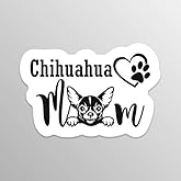 Chihuahua Mom Vinyl Decal Sticker - Truck Car Van SUV Window Wall Cup Laptop - One 5.5 Inch Decals - MKS1547