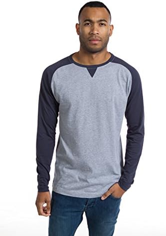 Ably Apparel Ronald (Large, Navy/Lt Heather Grey)