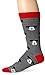 Disney mens Mickey Mouse Single Crew Casual Sock, Black, 10 13 US