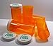 Medicine Pill Bottles with Child-Resistant Caps, Amber Pharmacy Grade, Package of 25 Sets