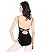 Theatricals Womens Cotton Twist Back Camisole Dance Leotard Black M TH5509