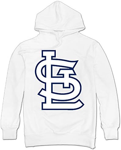 Wensady Men's Superior St Louis Cardinal Hooded Sweatshirt Size L White