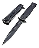 TEK 8Cr13MoV Razor Sharp Drop Point Blade - Tactical Spring Assisted Open Folding Pocket Knife - Everyday Carry Self Defense