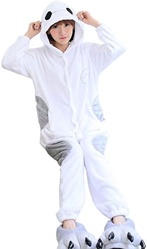 VIGEROUS Warm Anime Costume Sleepsuit Adult Christmas Halloween Animal Cosplay Onesies Pajamas M Bay max
