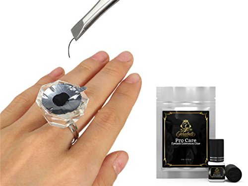 PRO CARE Extra Strong Eyelash Extension Glue 5 ml | Forabeli | 1-2 Sec Drying time | Retention 8 weeks | Professional Use | Individual Semi Permanent eye lash extensions supplies | Black Adhesive