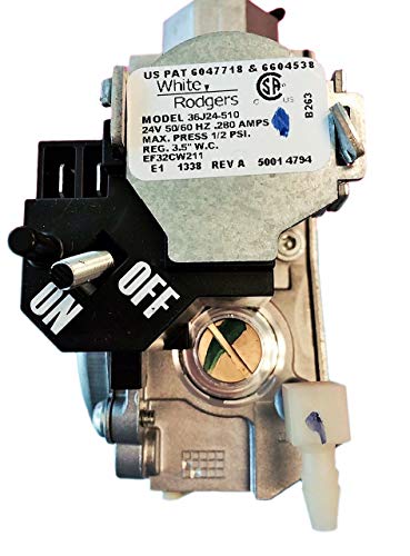 White Rodgers 36J24-510 Combination Gas Valve Carrier EF 660 015 w/Natural LP Gas Conversion Kit for HVAC Heaters Furnaces Boilers