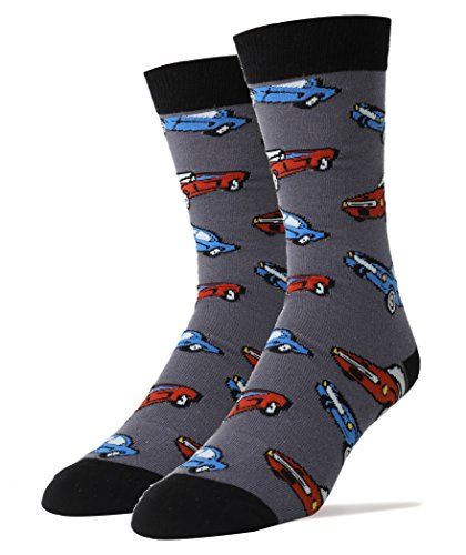 Oooh Yeah Men's Crew Funny Novelty Socks Stang Car