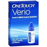 OneTouch Verio Level 3 (Mid) Control Solution - 1 Vial, 3 Pack