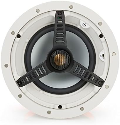 Monitor Audio CT165 65W White Speaker – 2-Way Wired Speakers (65 W, 60-25000 Hz, 6 Ohm, White)
