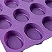 Moldiy 15 Cavity Oval Shaped Silicone Handmade Flexible Cake Soap Mold