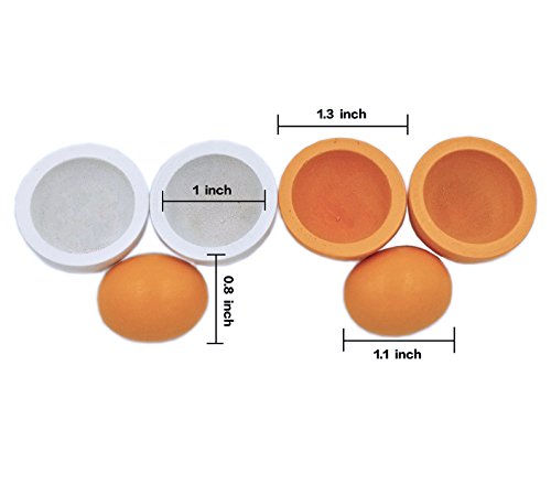 R.FlOWER 3 Pairs Simulation Mini Educational Two-color wood Egg Toys Artificial Nest Wooden Fake Eggs Children Play Food Kitchen Game Toy