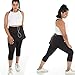 Sport-it Womens Capri Skirt, Active Skapri with Pockets, Running Skirted Leggings, Athletic Skort