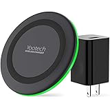 Yootech Wireless Charger, Qi-Certified 10W Max Wireless Charging Pad with QC3.0 AC Adapter, Compatible with iPhone 11/11 Pro/11 Pro Max/XS MAX/XR/XS/X/8,Samsung Galaxy Note 10/S10/S9,AirPods Pro