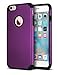ULAK iPhone 6 Plus Case, iPhone 6S Plus Case,Thin Dual Layer Soft Silicone Skin Hard Back Cover Anti Scratches Bumper Protective Case for Apple iPhone 6 Plus/6S Plus 5.5 inch, Deep Purple