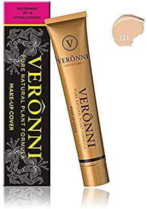 JYS 30ml VERONNI Make-up Liquid Cover Concealer Waterproof Hypoallergenic Foundation Mention Brighten Skin Colour Liquid Cover Concealer Nude Face Makeup Base